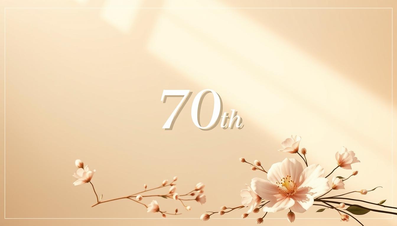 Eleganckie życzenia na 70 urodziny