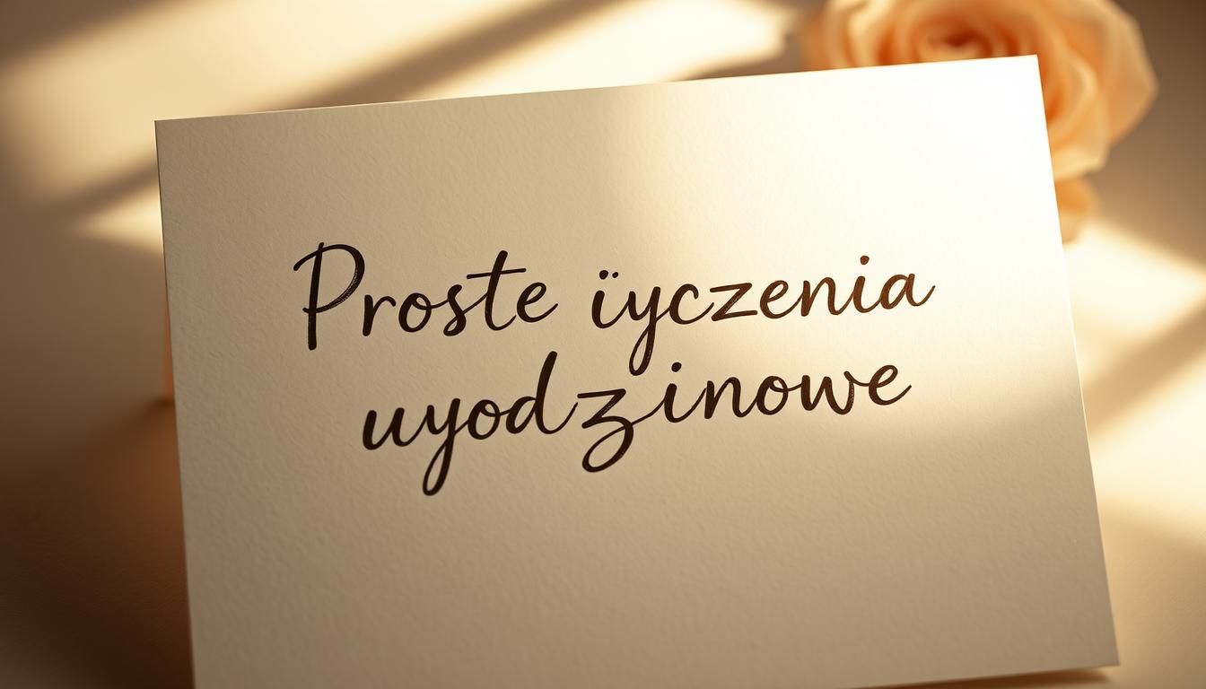 Proste życzenia urodzinowe