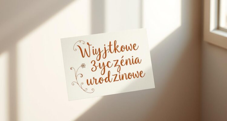 Wyjątkowe życzenia urodzinowe