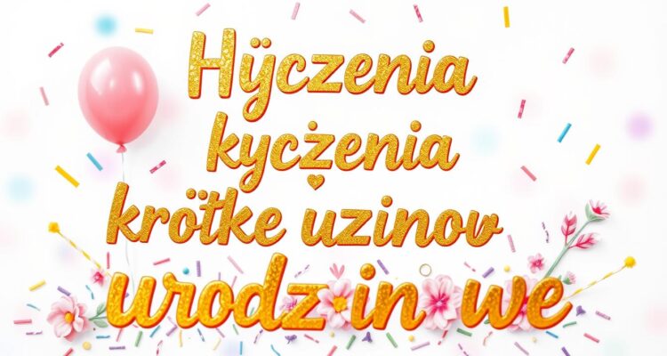 Życzenia krótkie urodzinowe