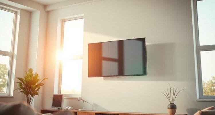 Na jakiej wysokości powiesić telewizor