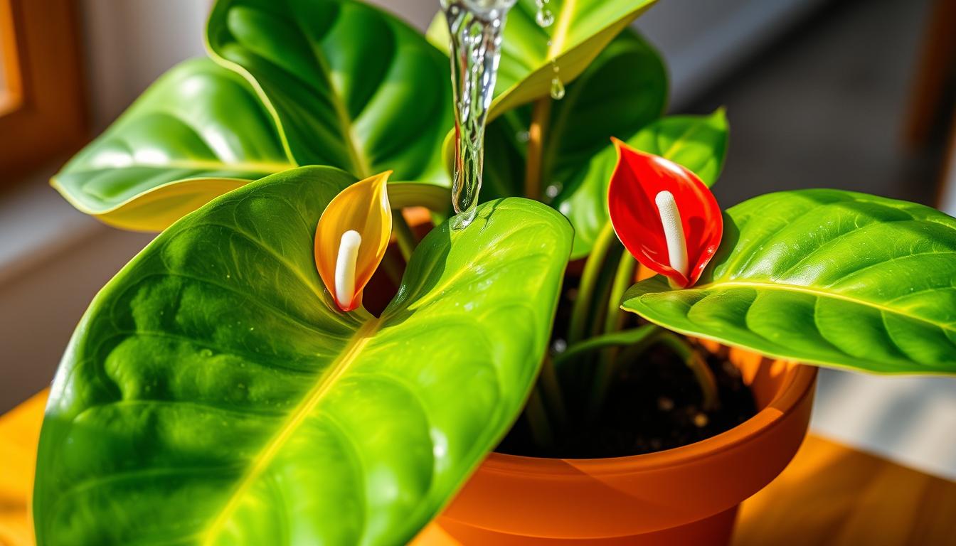 Jak często podlewać anturium w doniczce